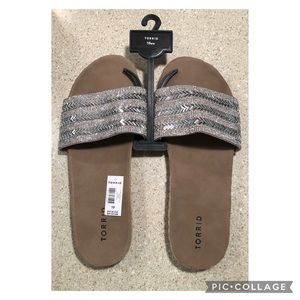 Studded Torrid sandals, never worn, brand new with tags!